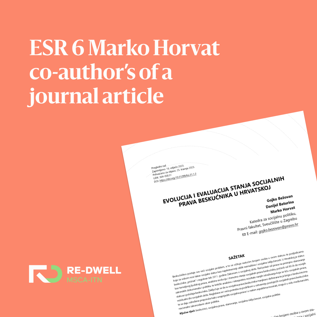 Icon esr-6-marko-horvat-co-author-s-a-journal-article-on-the-state-of-social-rights-of-the-homeless-in-croatia